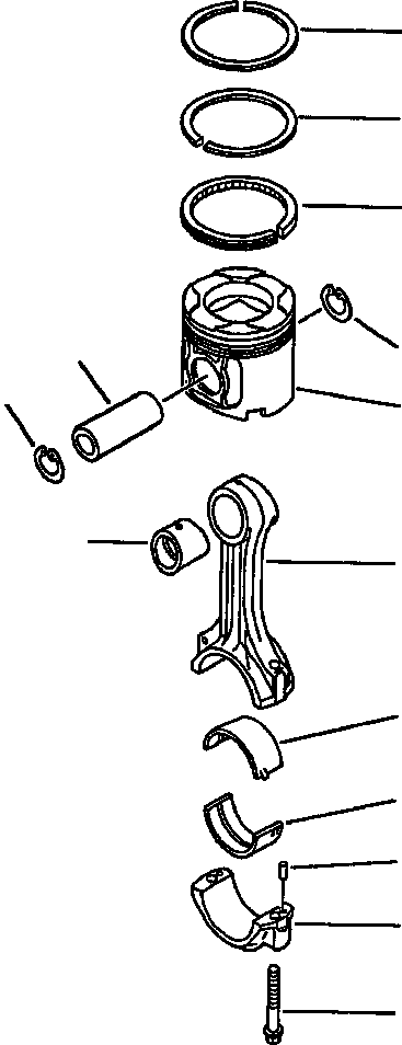 PISTON RING ASS'Y,PER CYLINDER 6211-31-2031 KOMATSU