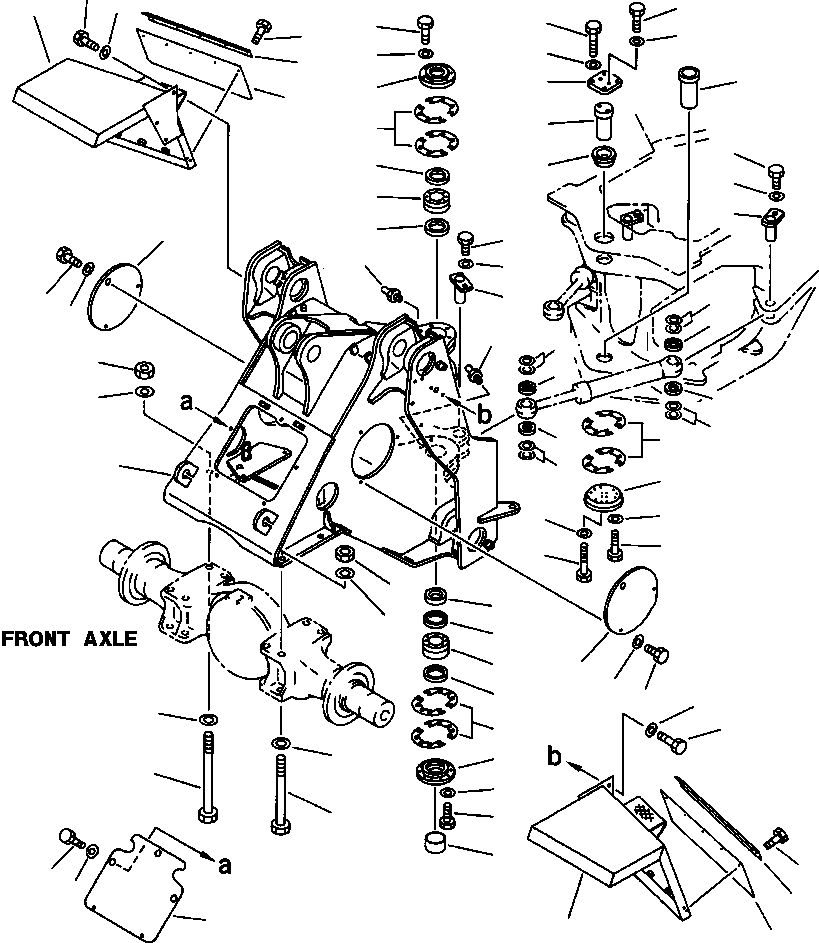 NUT, MOUNT FRONT AXLE 01550-03629 KOMATSU