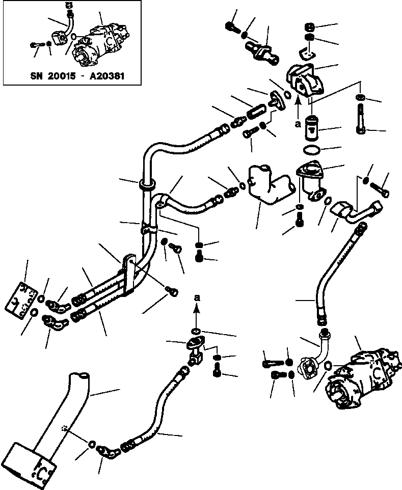 Зажим 08038-02514 KOMATSU
