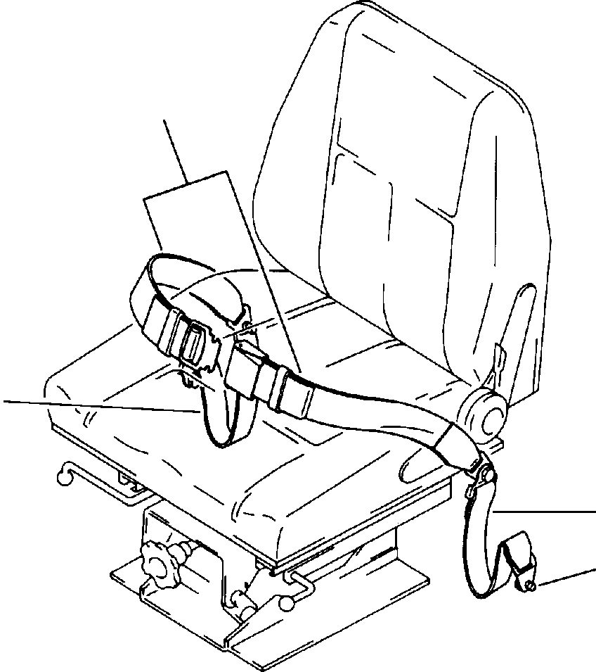 SEAT BELT ASSEMBLY 423-826-1000 KOMATSU