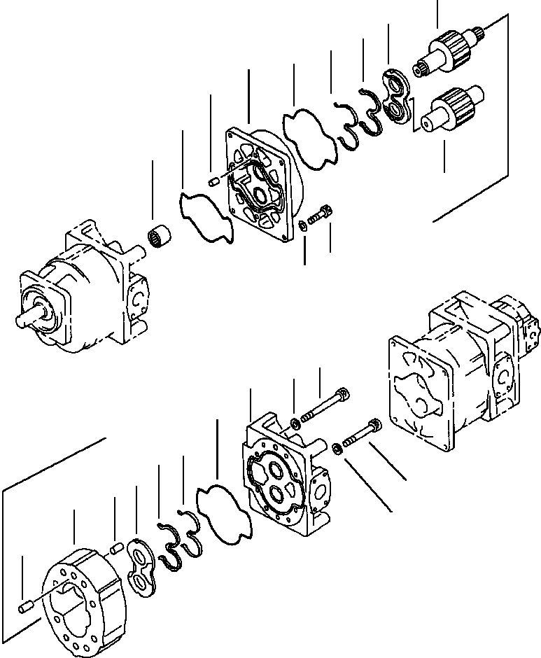 PUMP ASS'Y,(SAR125) 705-14-42340 KOMATSU