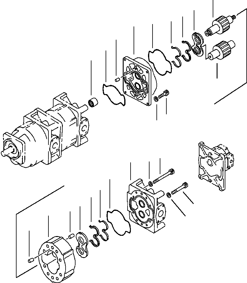 PUMP ASS'Y,(SAR125) 705-36-42340 KOMATSU