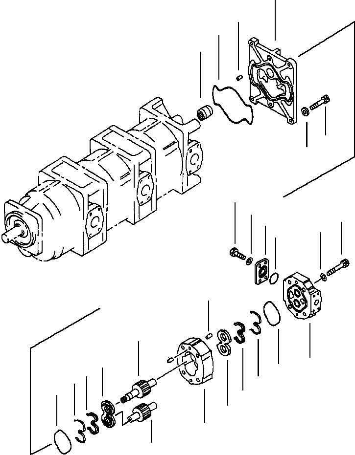 PUMP ASS'Y,(SAR20) 705-36-26640 KOMATSU