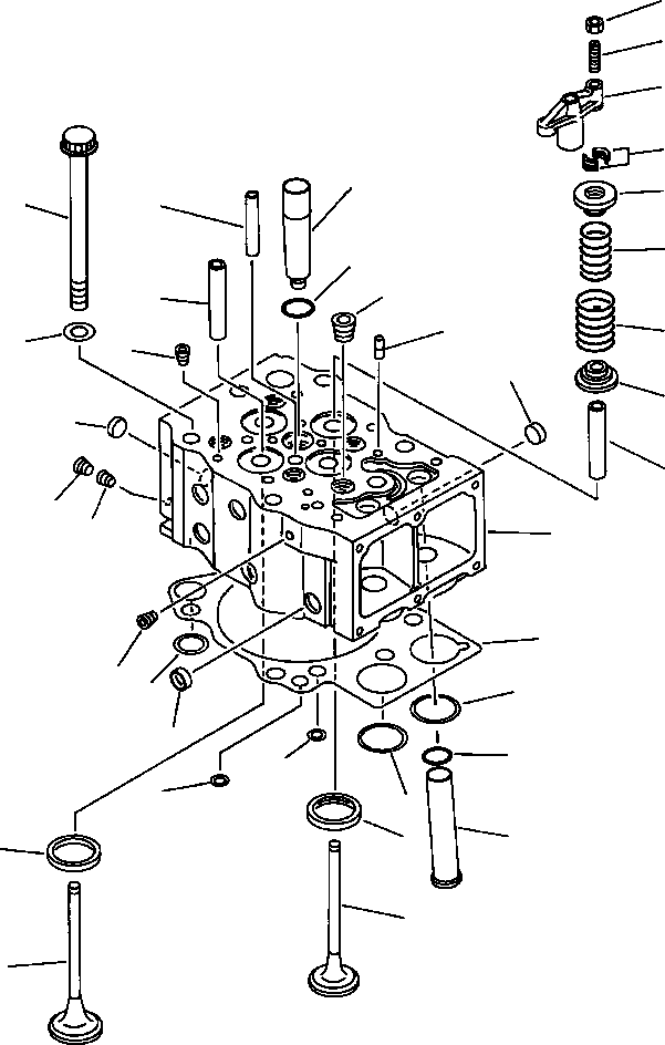 CYLINDER HEAD ASS'Y,VALVE LESS 6162-13-1102 KOMATSU