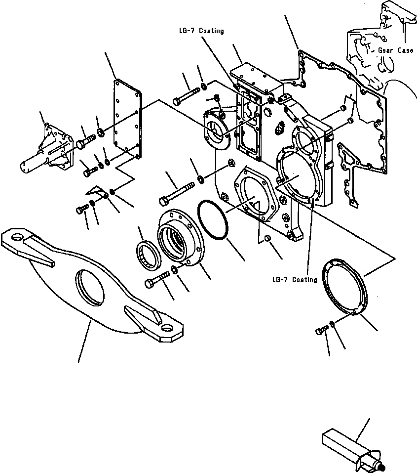SUPPORT,FRONT 426-01-11190 KOMATSU