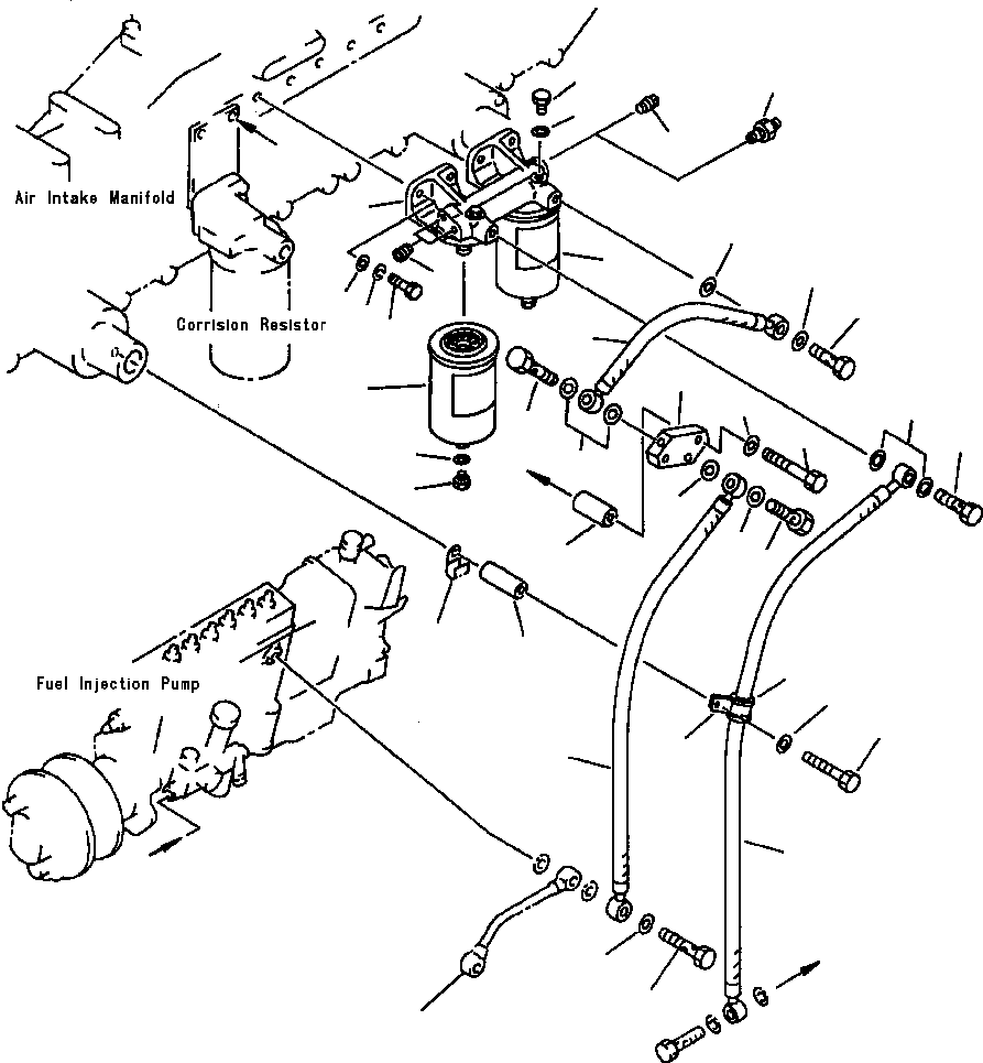 HOSE,FUEL 07271-11450 KOMATSU