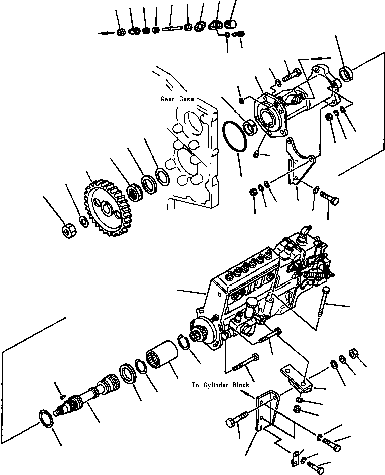 Корпус в сборе 6162-73-3401 KOMATSU
