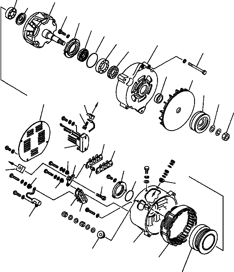 ALTERNATOR A. (50A) 600-821-9381 KOMATSU