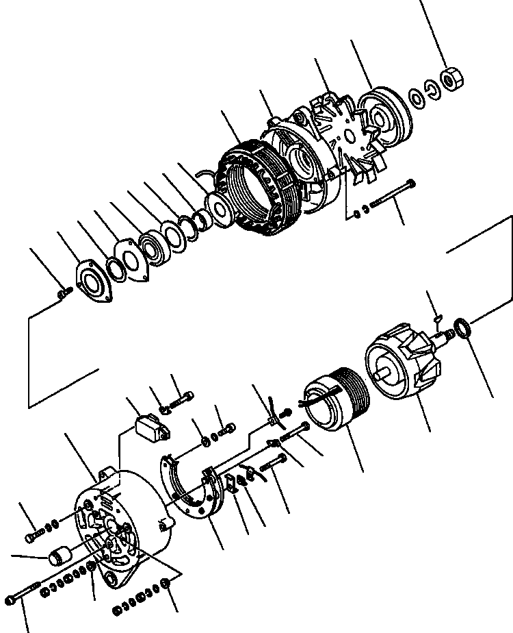 ALTERNATOR A. (35A) 600-821-7330 KOMATSU