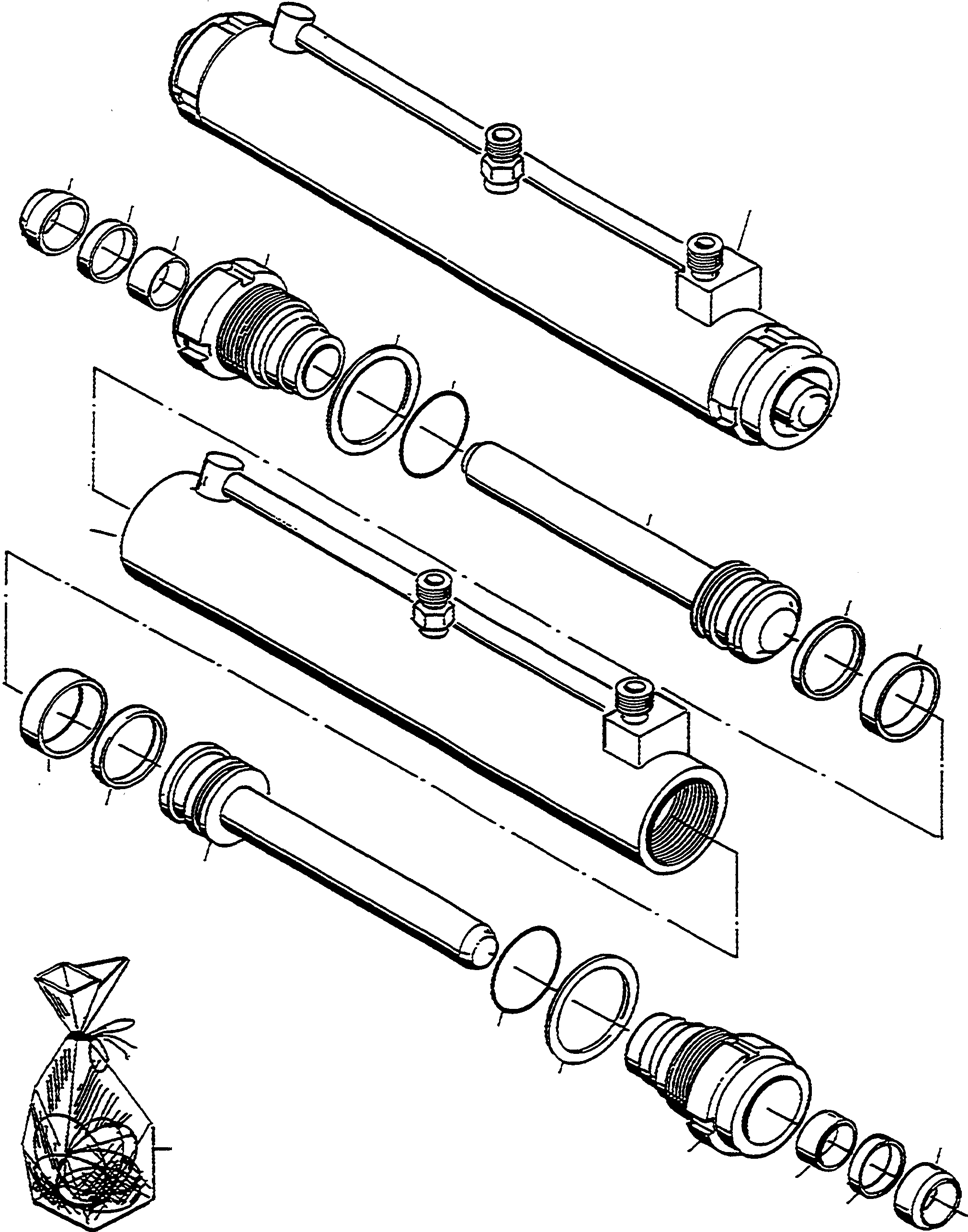 HYDR. CYLINDER 4501050M91 KOMATSU