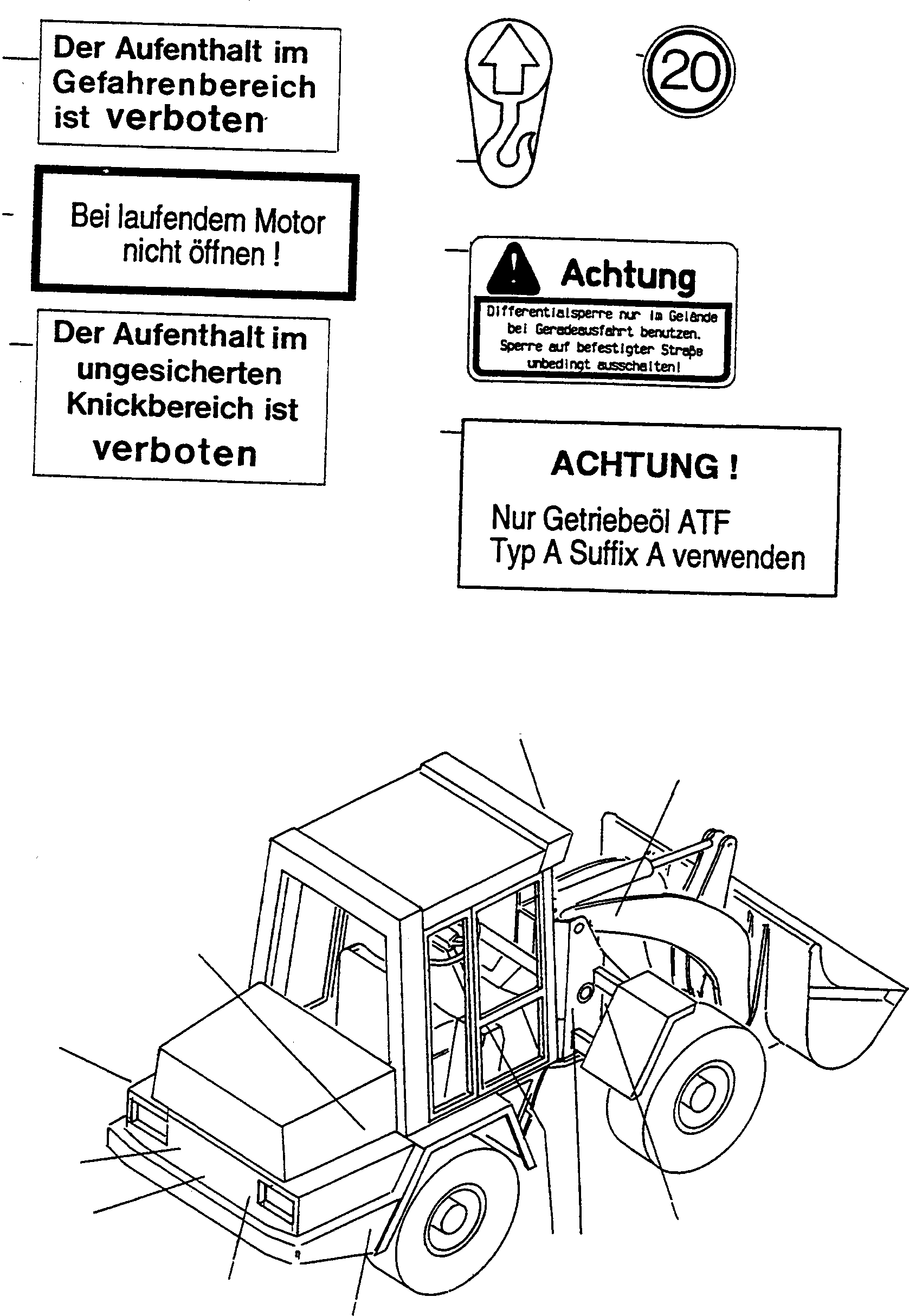 NOTE PLATE 4228378M1 KOMATSU