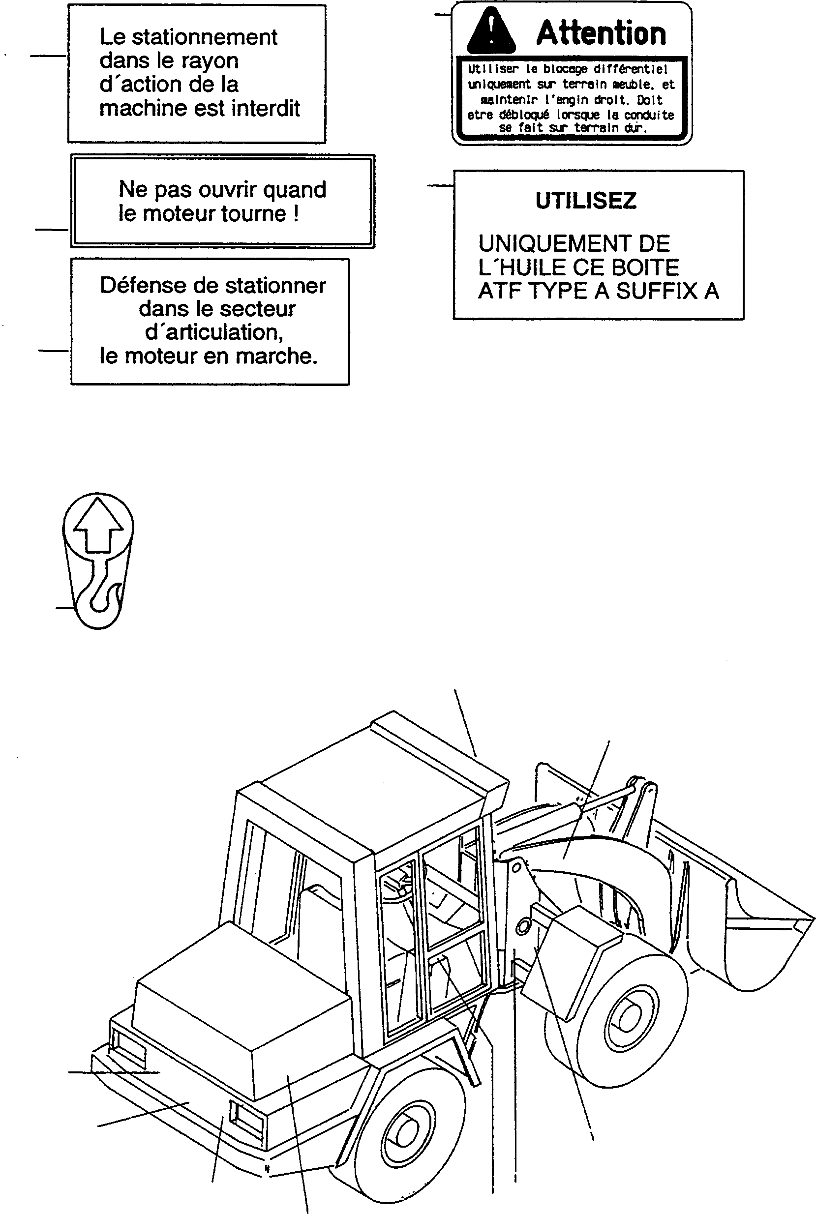 NOTE PLATE 4228380M1 KOMATSU