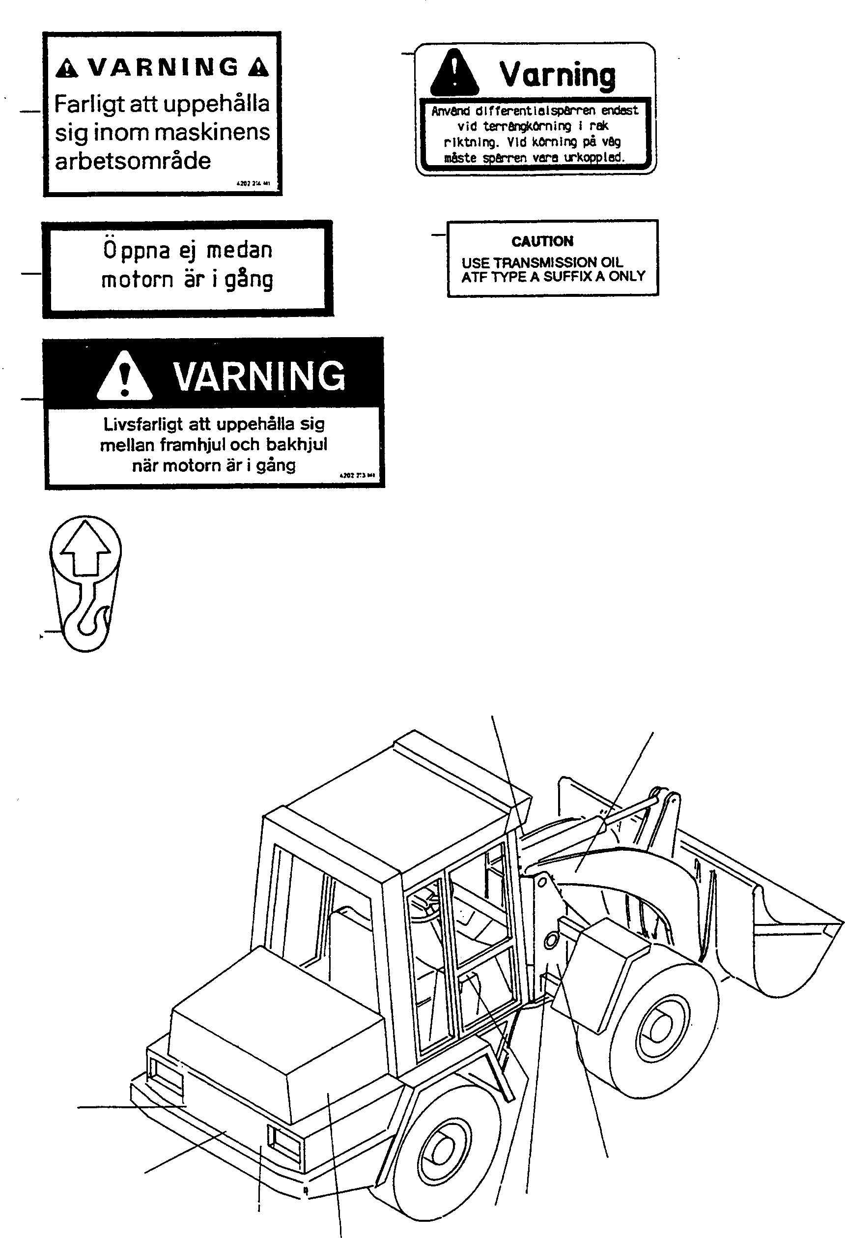 NOTE PLATE 4228381M1 KOMATSU