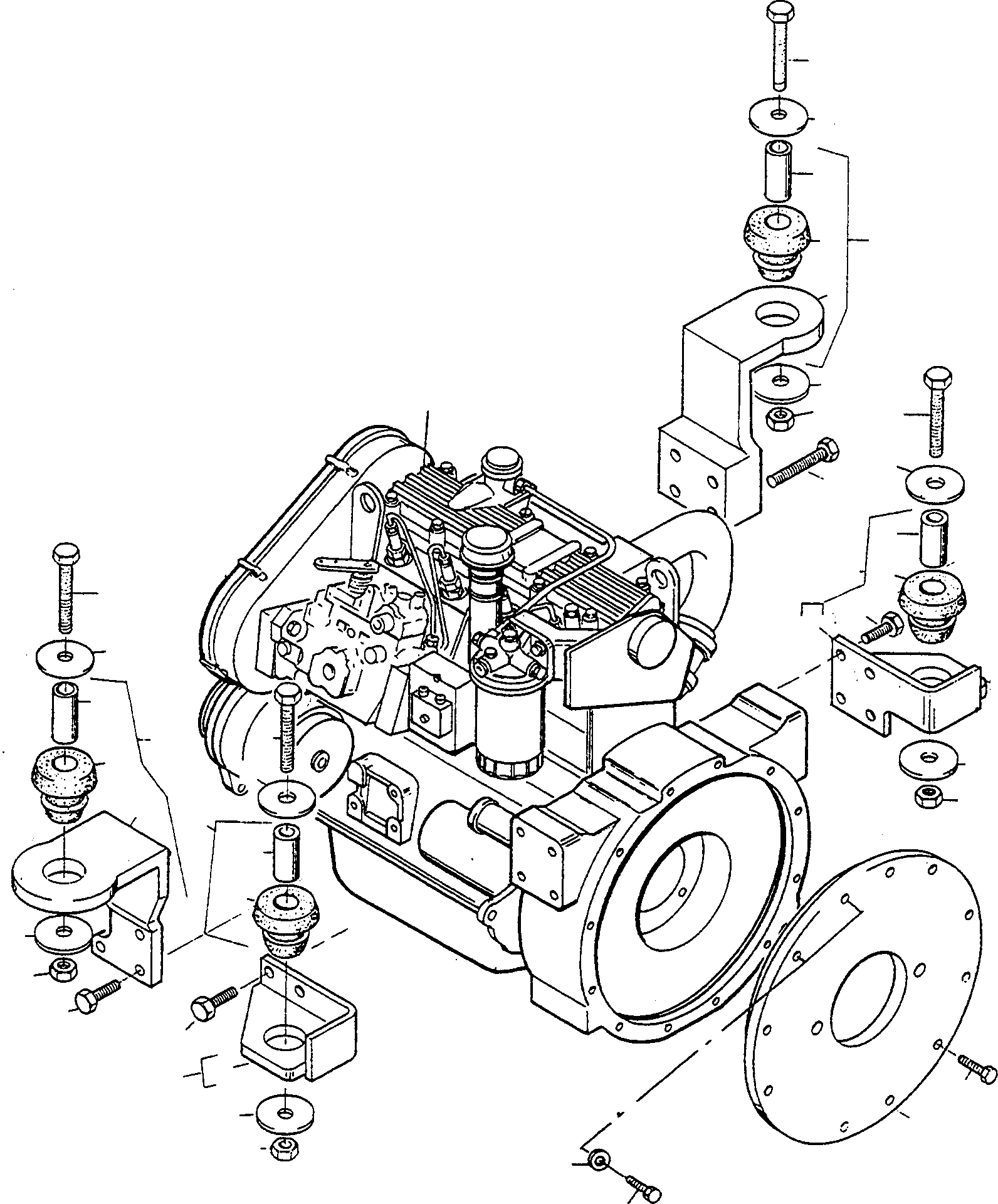 ENGINE 4250037M91 KOMATSU