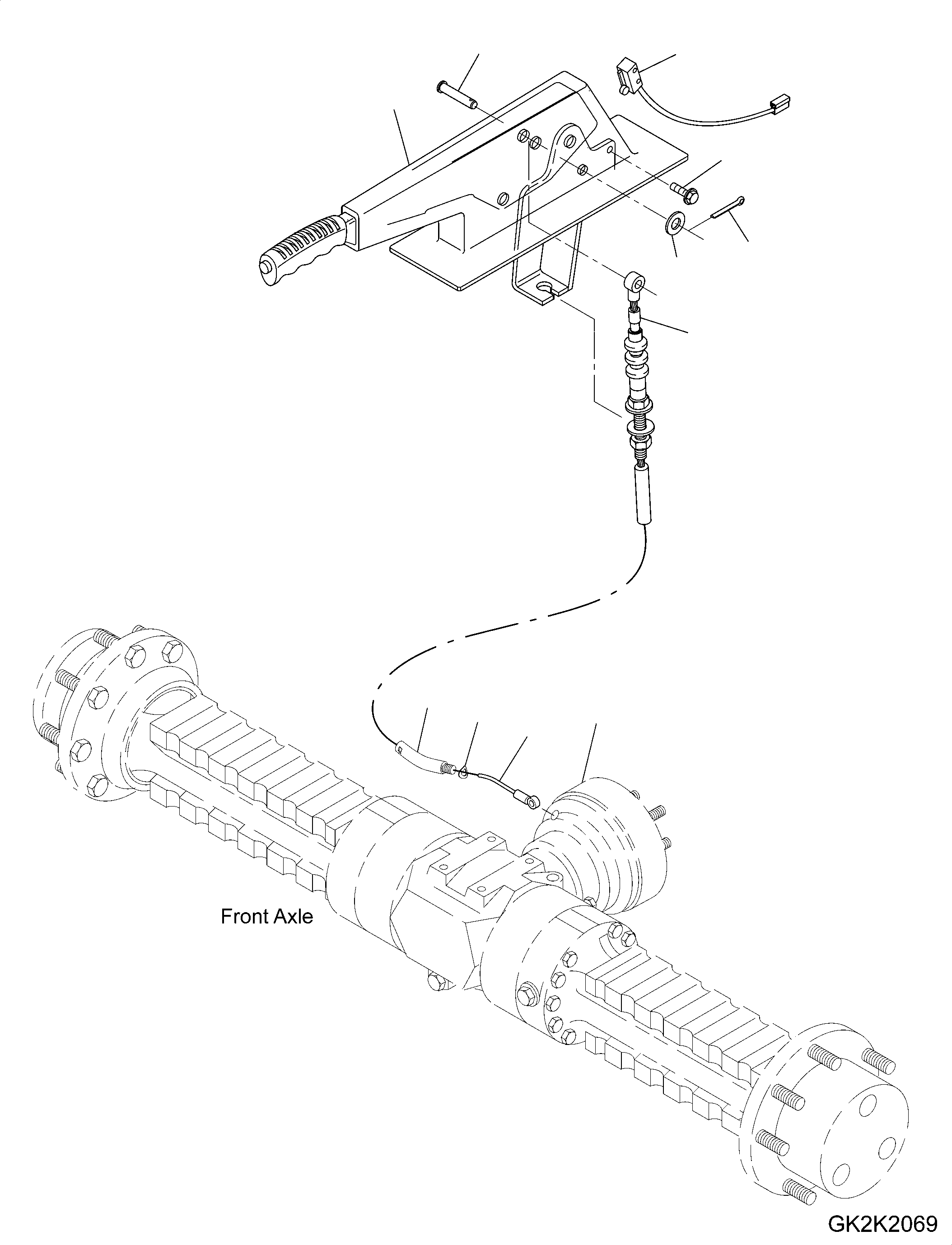BRAKE LEVER 42T-22-16100 KOMATSU