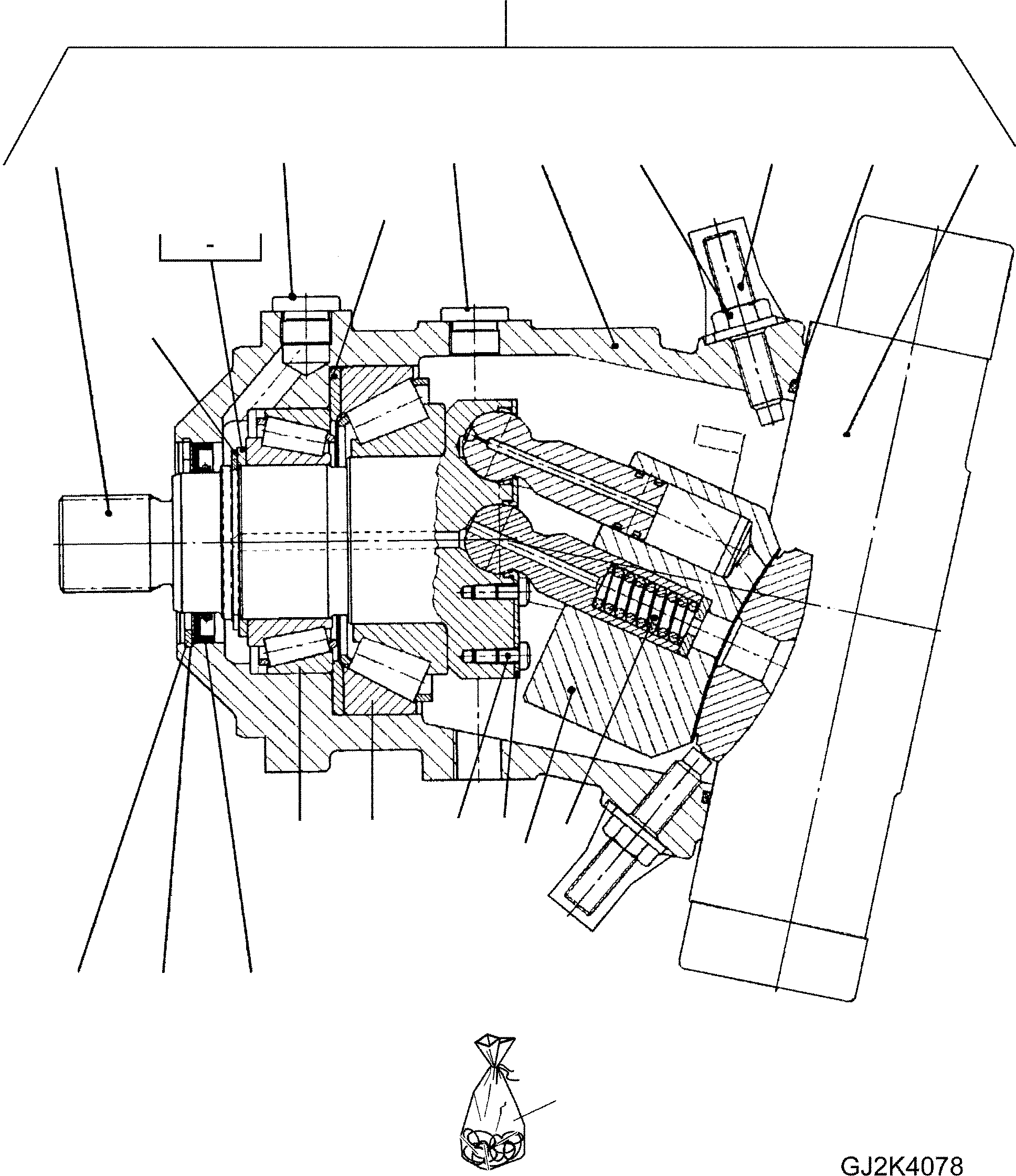 AXIAL PISTON ENGINE 42T-17-22110 KOMATSU