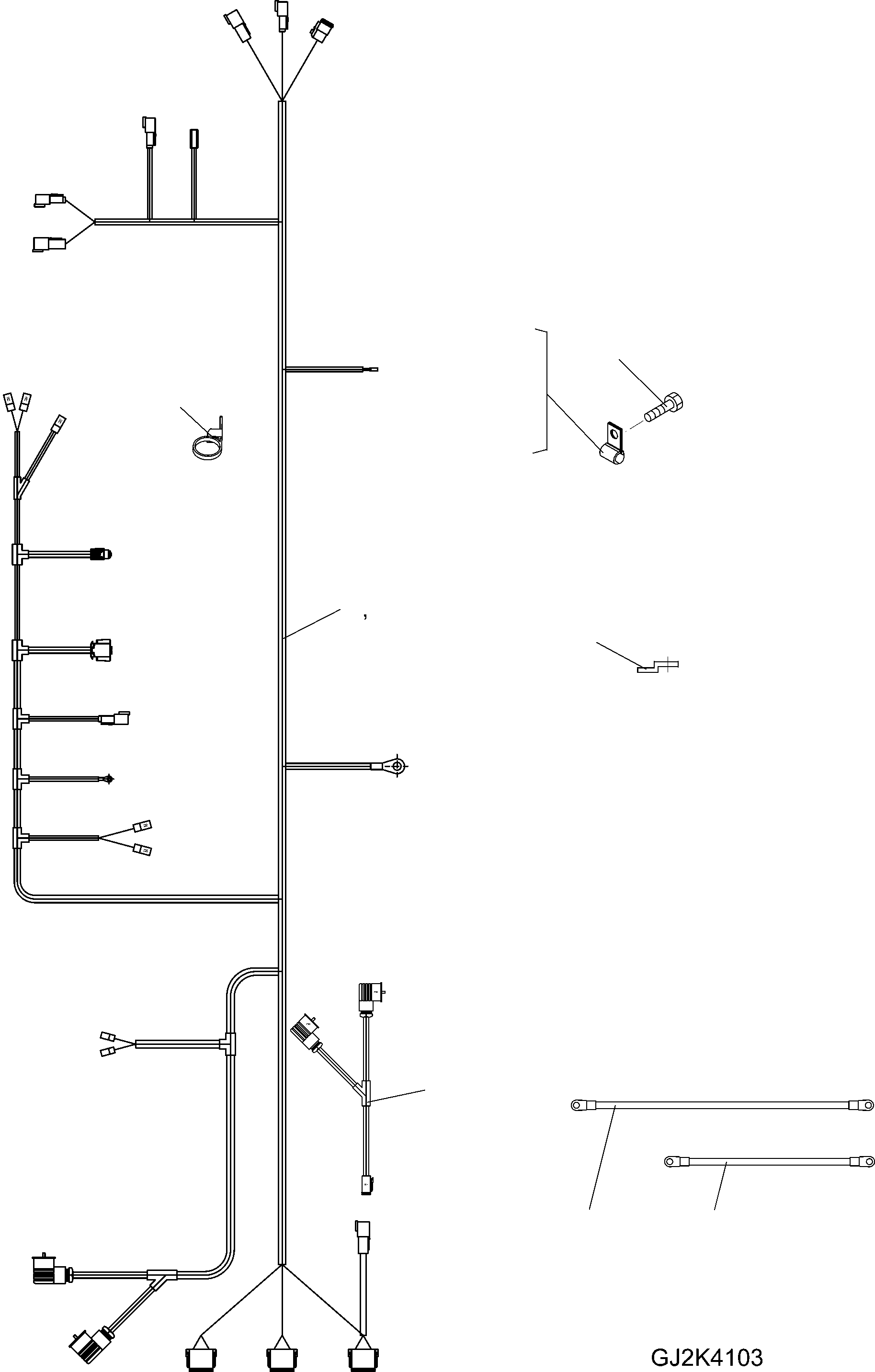 Жгут проводов 42T-06-22020 KOMATSU