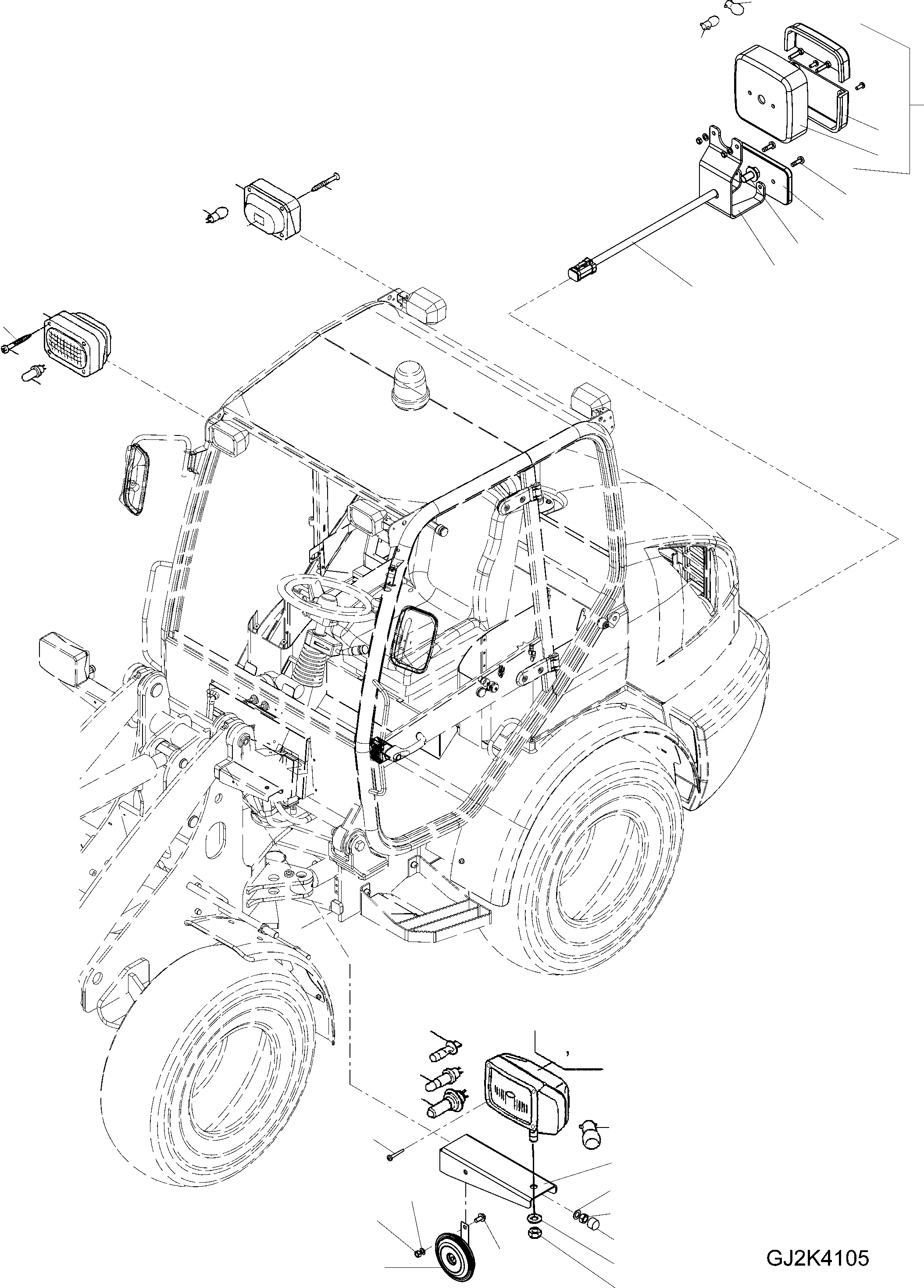 Кабель 42T-06-22040 KOMATSU