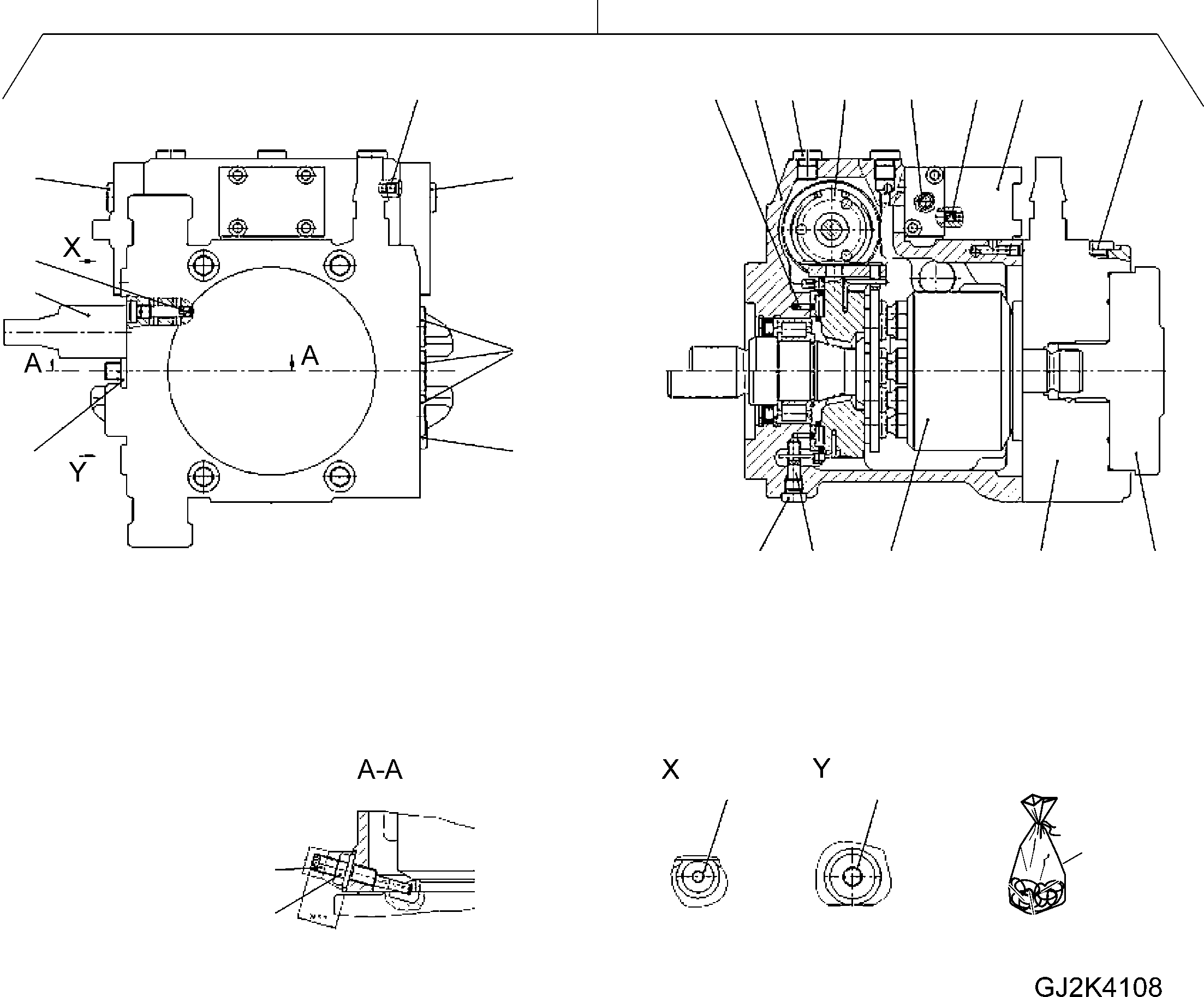 AXIAL PISTON PUMP 42T-17-21130 KOMATSU