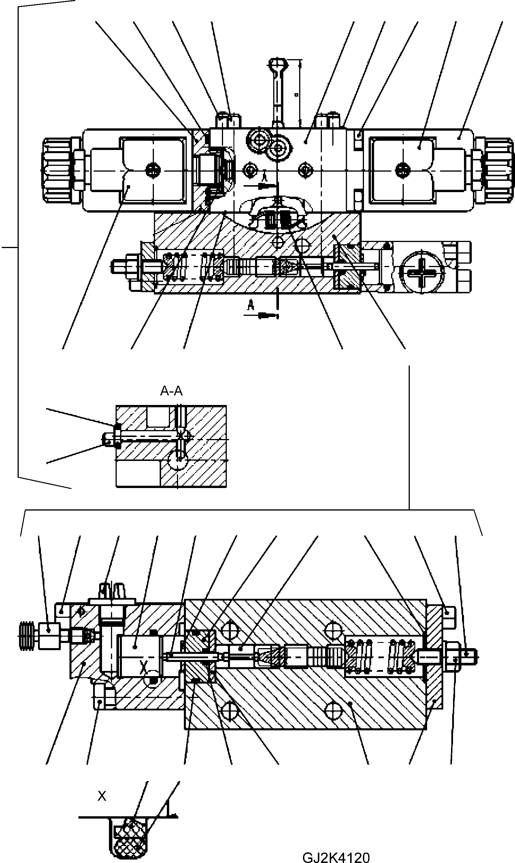 ACTUATER 42U-17-H0S80 KOMATSU