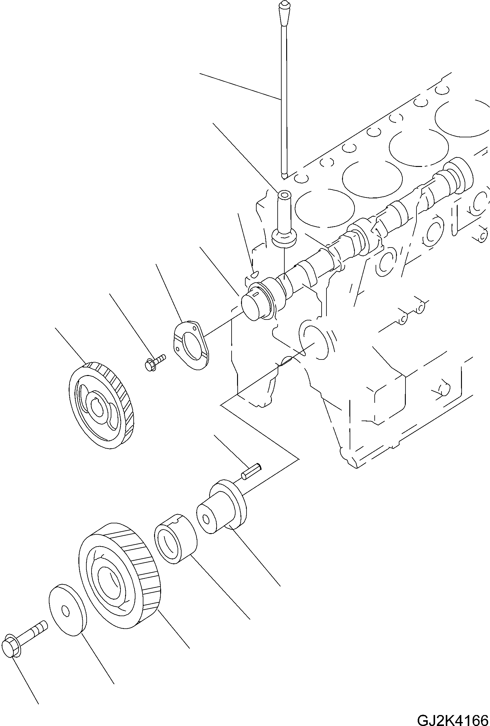 Распределительный вал 6204-41-1300 KOMATSU