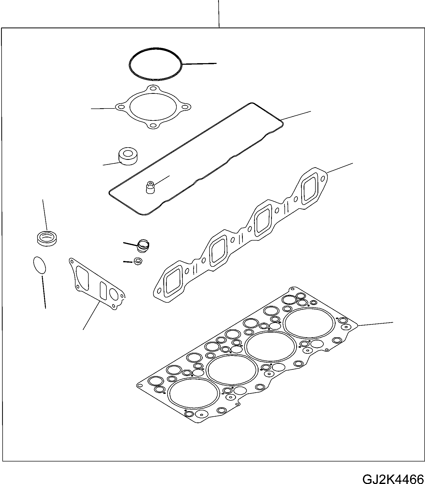 GASKET KIT CYL.HAED 6204-K1-8100 KOMATSU