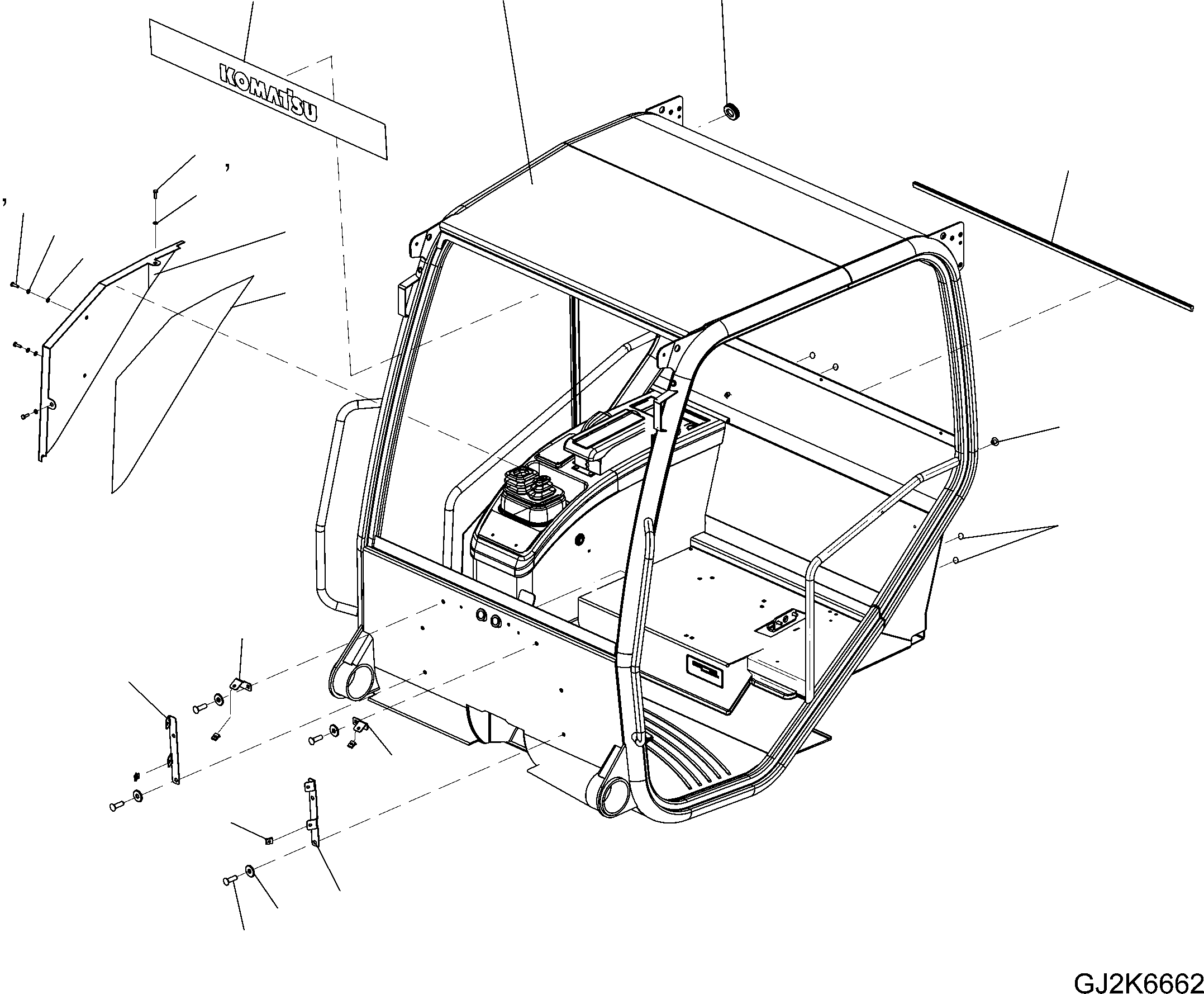 ROPS CAB, CANOPY 42W-56-31100 KOMATSU