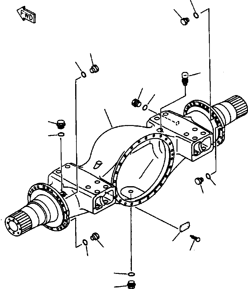 FRONT AXLE ASS'Y 428-22-10004 KOMATSU