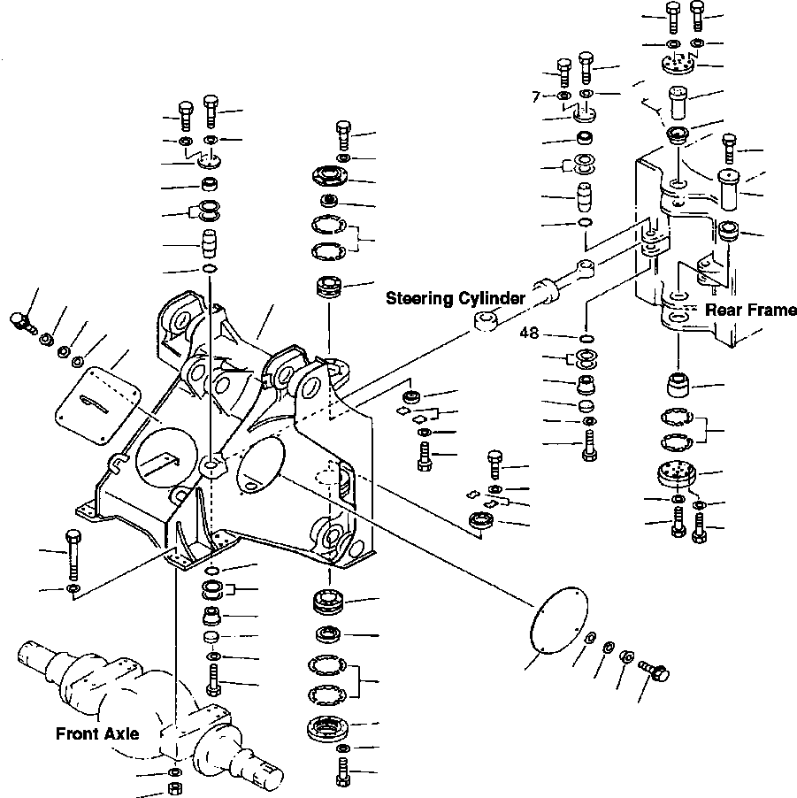 FRAME, FRONT 428-46-A1250 KOMATSU