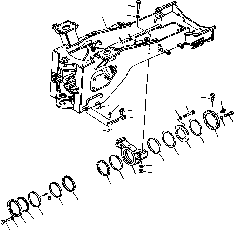 Пружинный штифт 04026-01080 KOMATSU