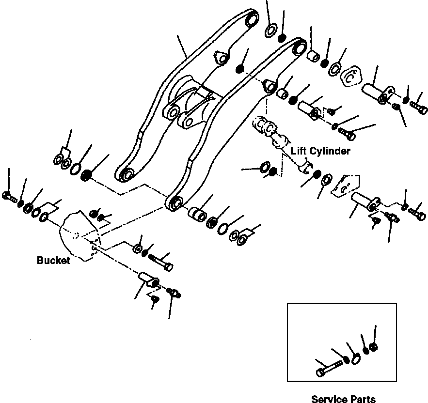 PIN,R.H. 428-70-11270 KOMATSU