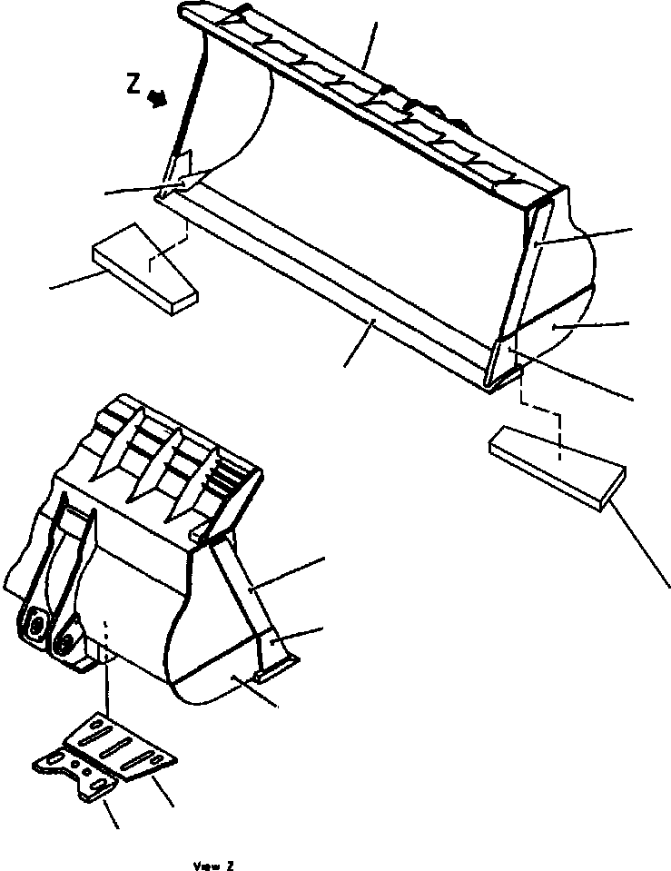 Пластина правая (сварная) 428-70-12D80 KOMATSU