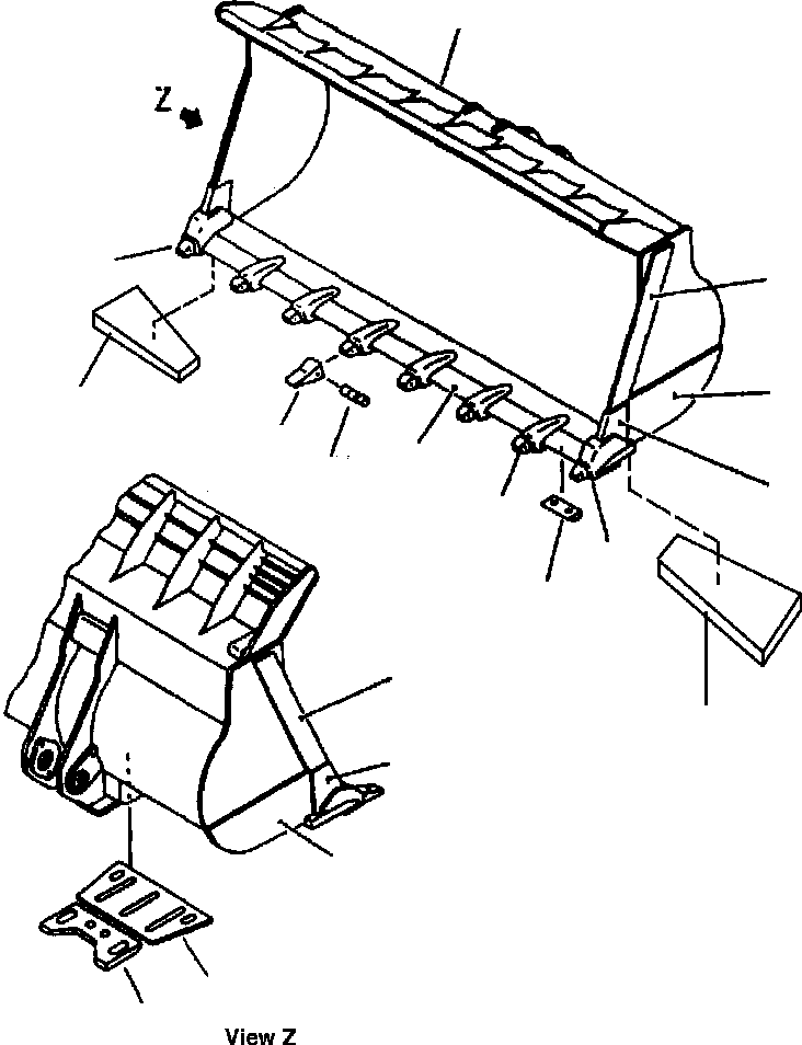 Ковш в сборе 428-816-A100 KOMATSU