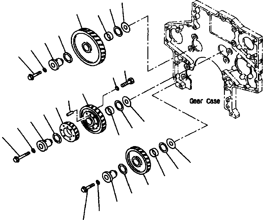 Упорный подшипник 6162-33-6460 KOMATSU