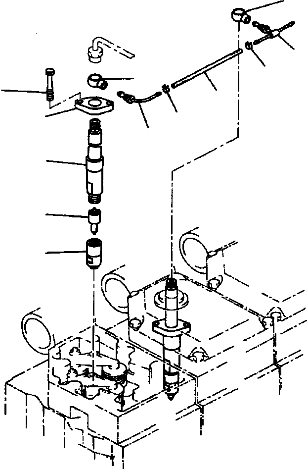NOZZLE HOLDER ASS'Y 6162-15-3300 KOMATSU