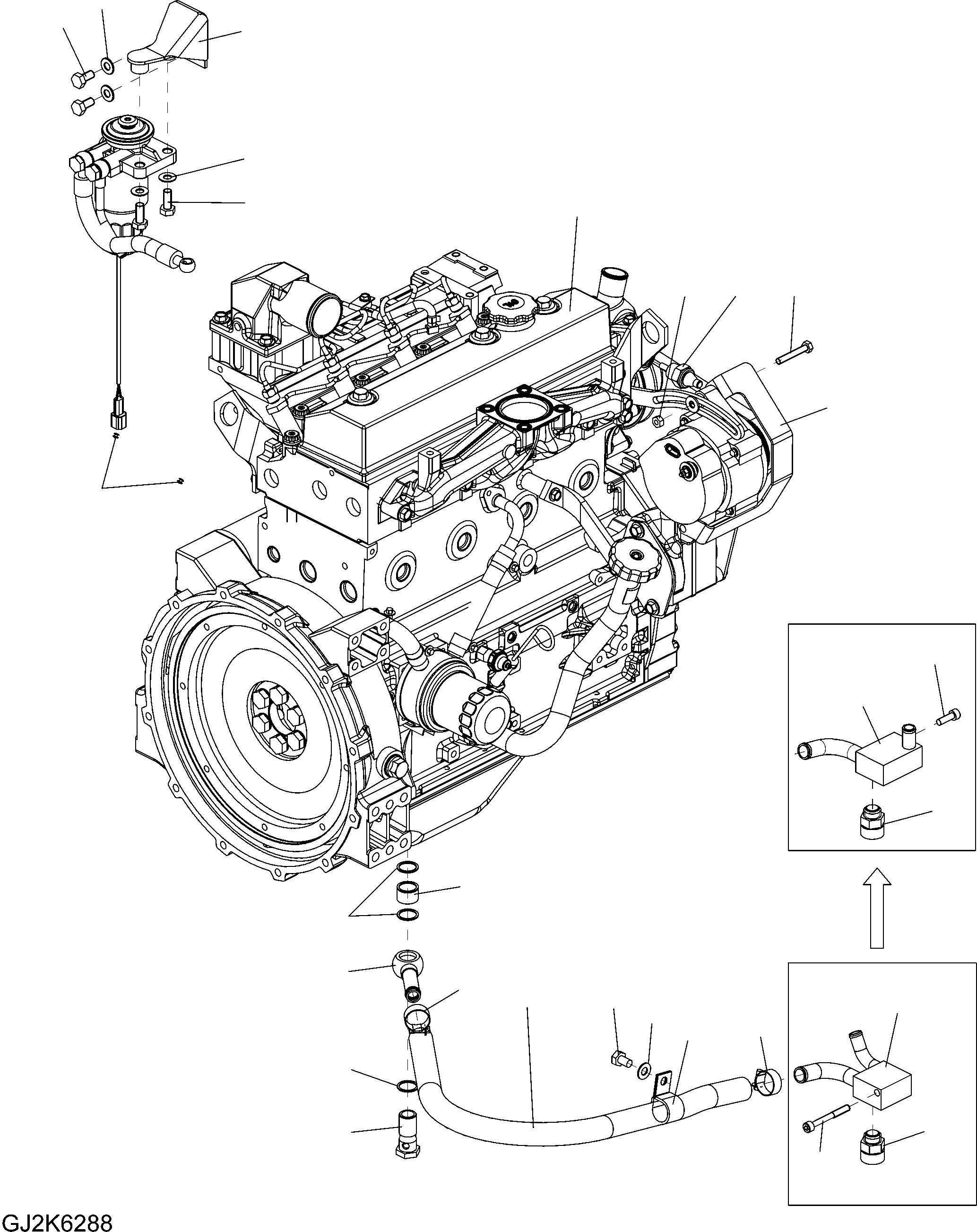 ENGINE, 4D95LWE-5 (6272-B0-HH10) KOMATSU