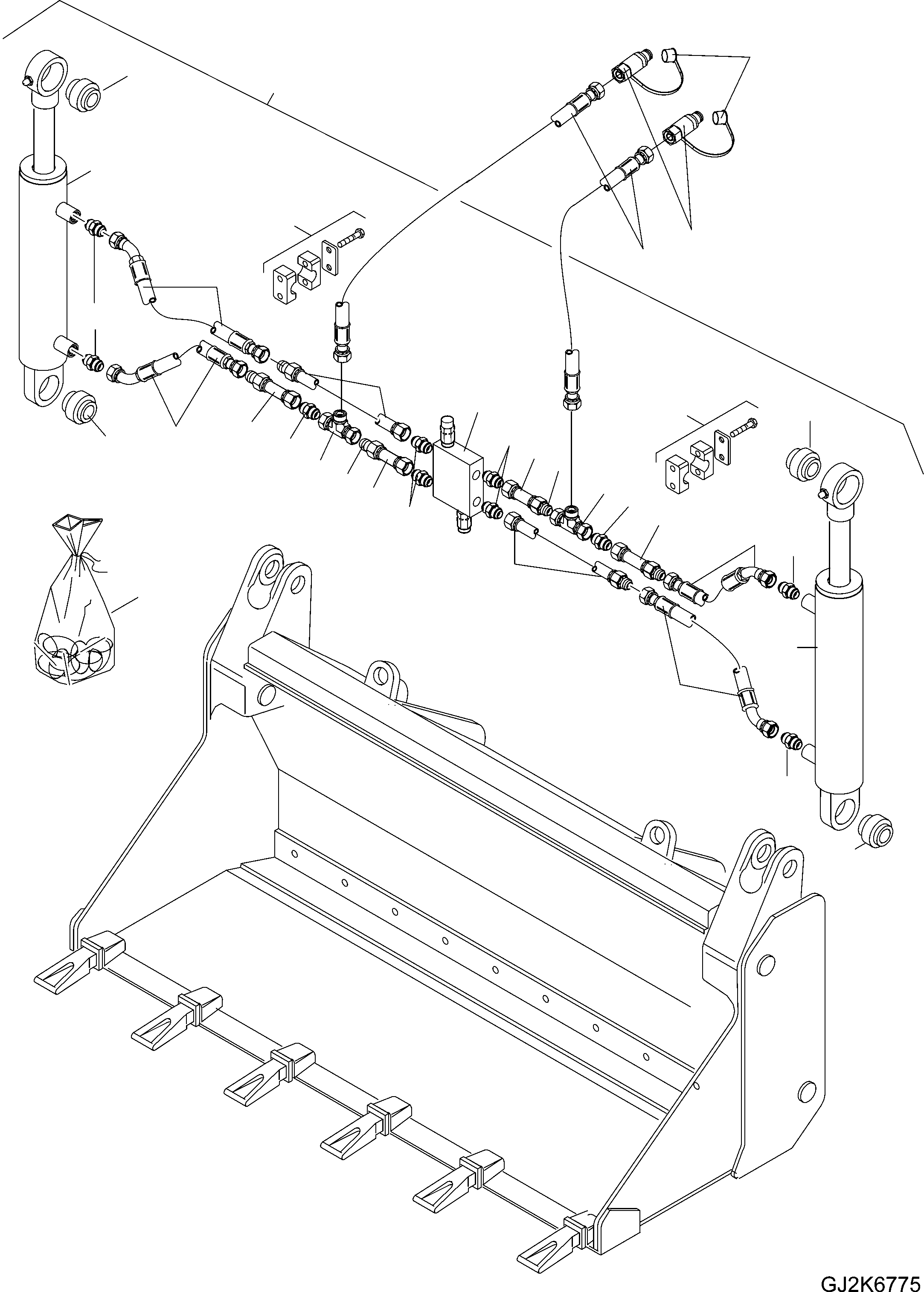 Шланг в сборе 42U-70-H0R44 KOMATSU