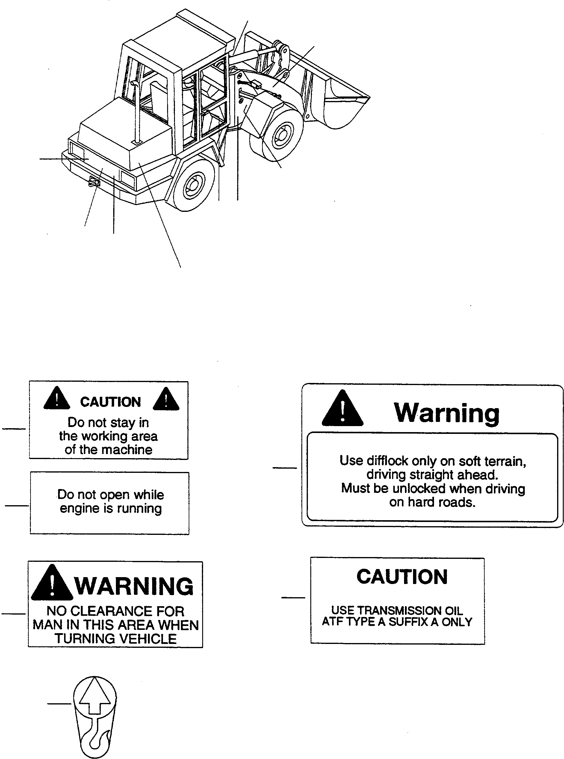 NOTE PLATE 4241194M1 KOMATSU