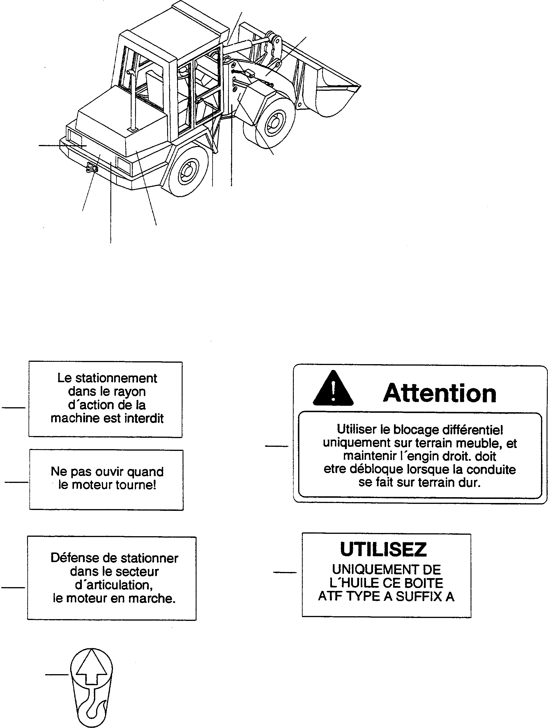 NOTE PLATE 4241199M1 KOMATSU