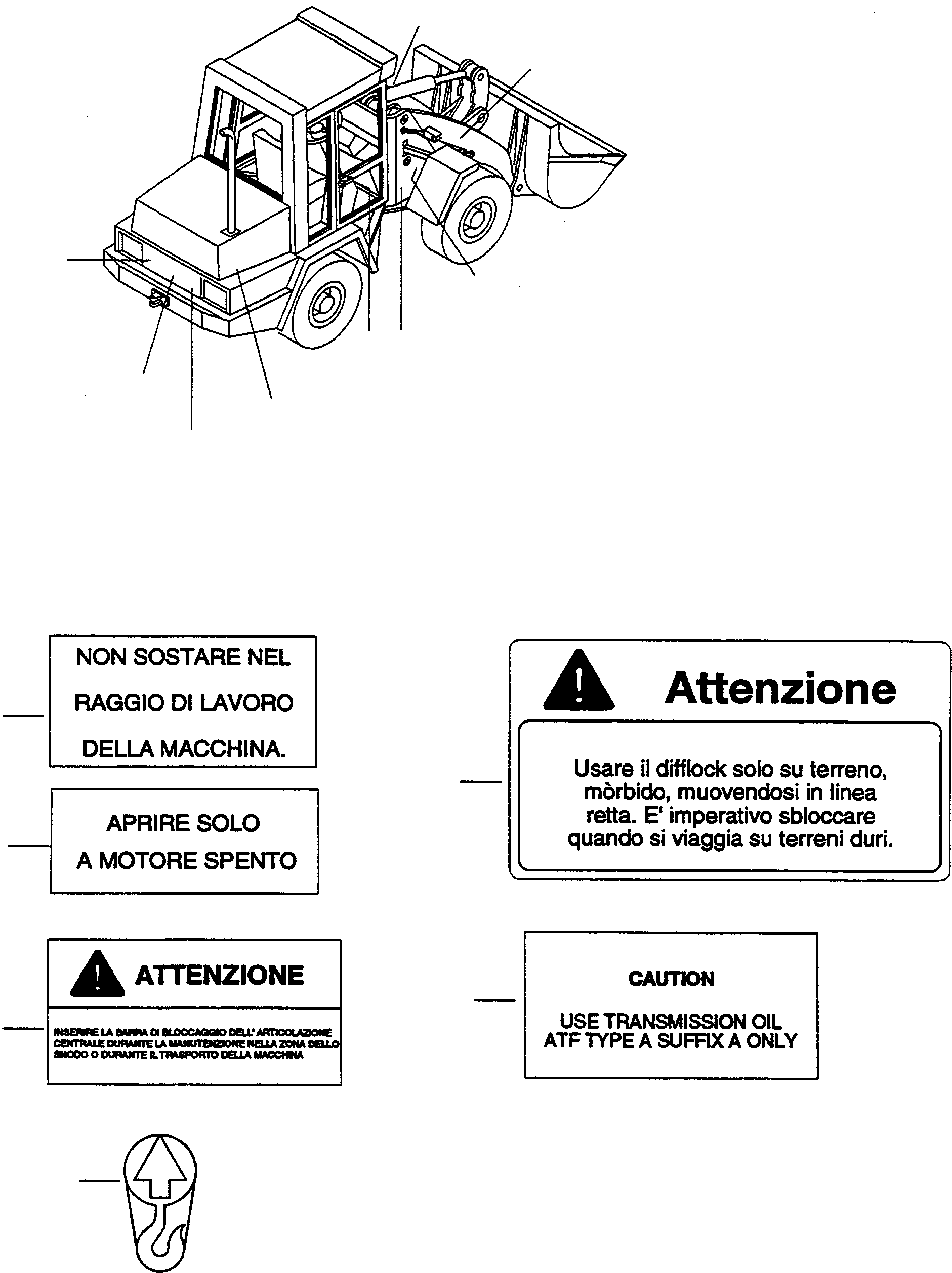 NOTE PLATE 4241201M1 KOMATSU