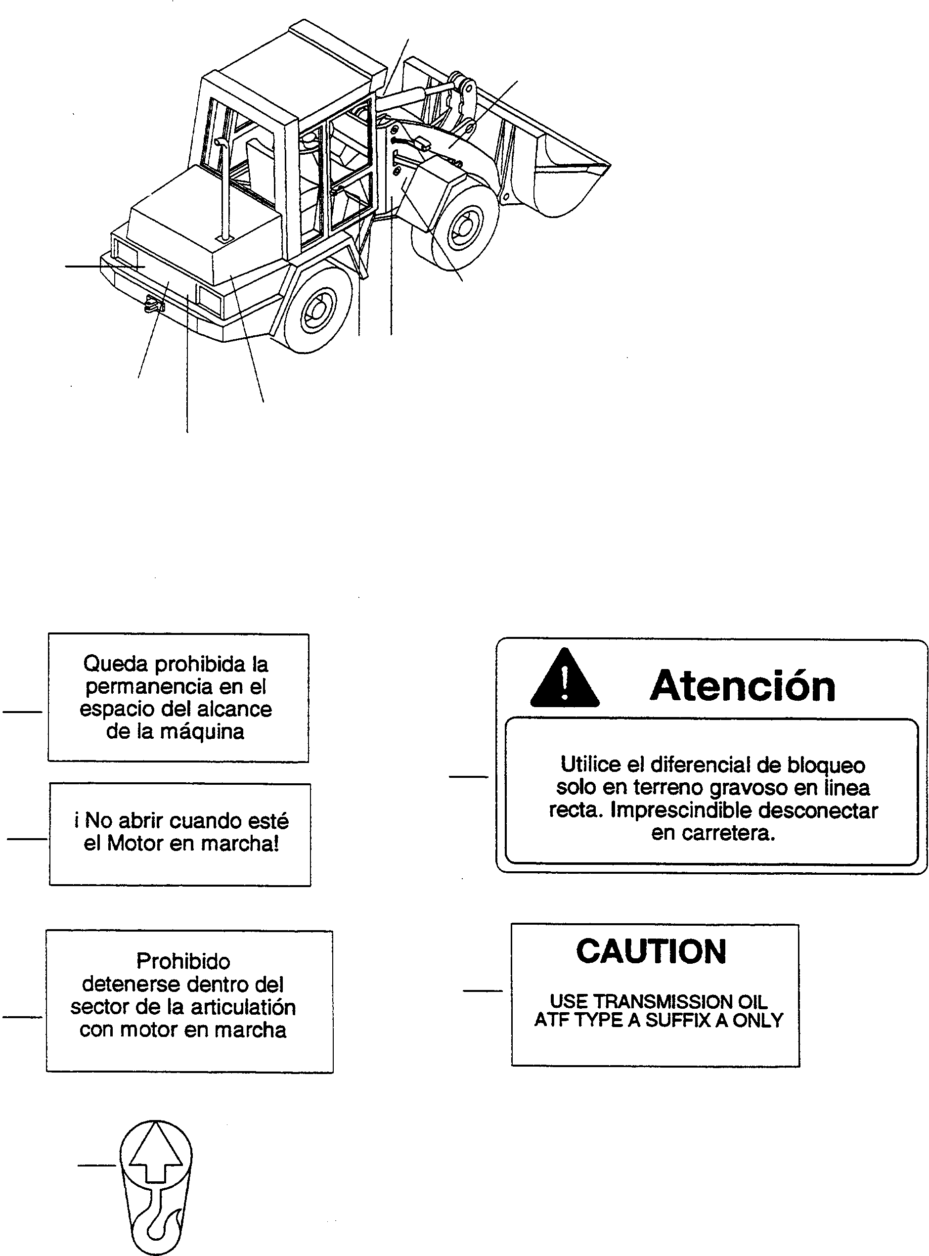 NOTE PLATE 4241200M1 KOMATSU