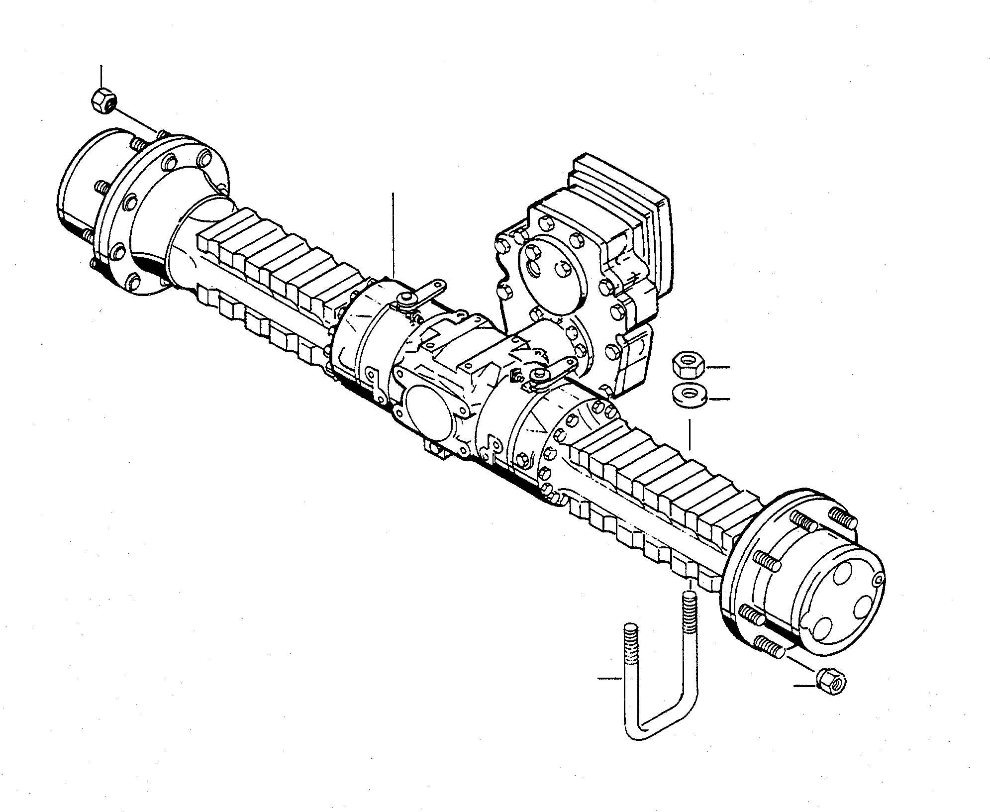 REAR AXLE 4242016M91 KOMATSU