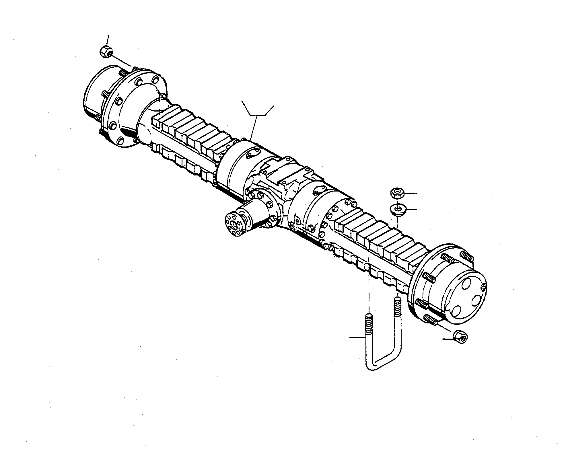 FRONT AXLE 4241464M91 KOMATSU