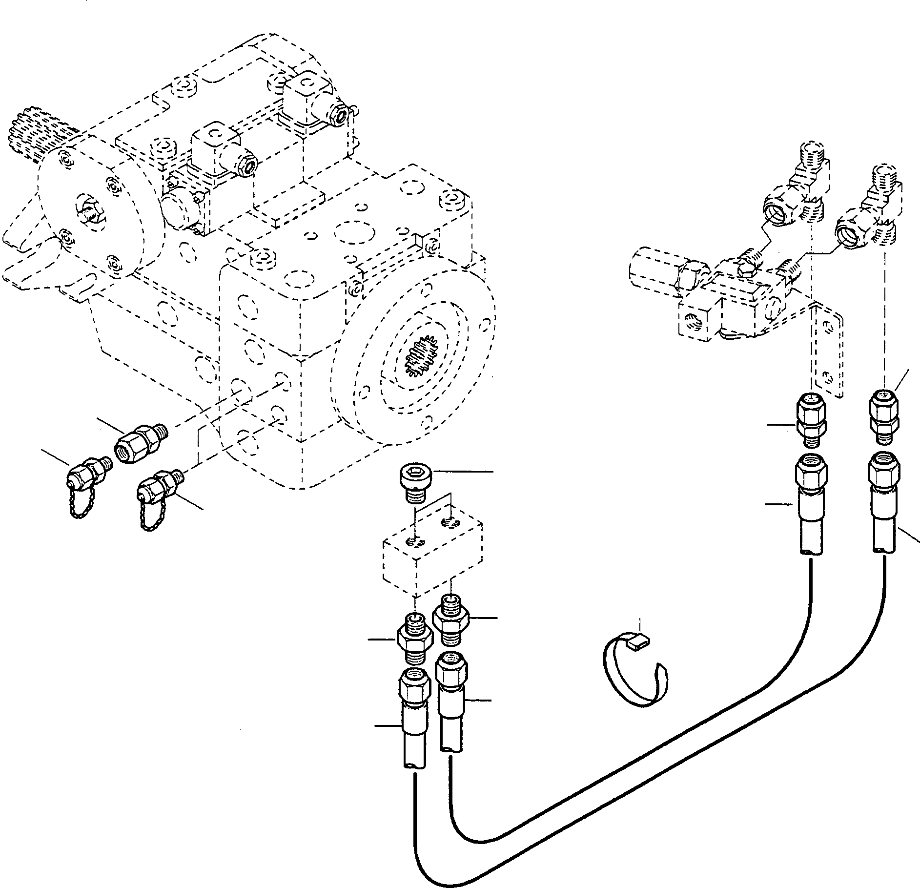 Соединительный штуцер 4700376X91 KOMATSU