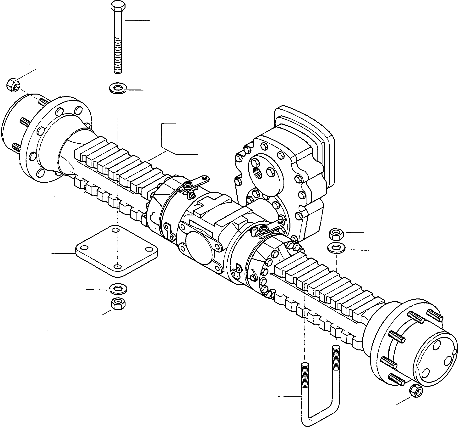 REAR AXLE 4240037M91 KOMATSU