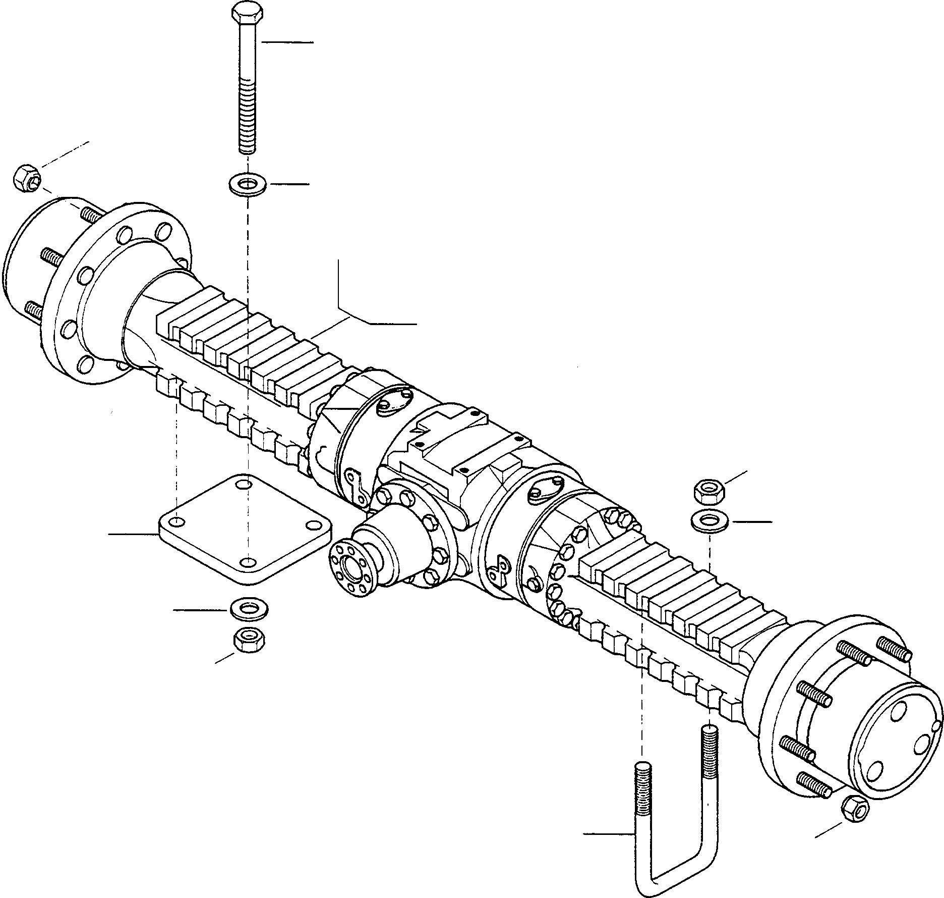 FRONT AXLE 4240036M91 KOMATSU