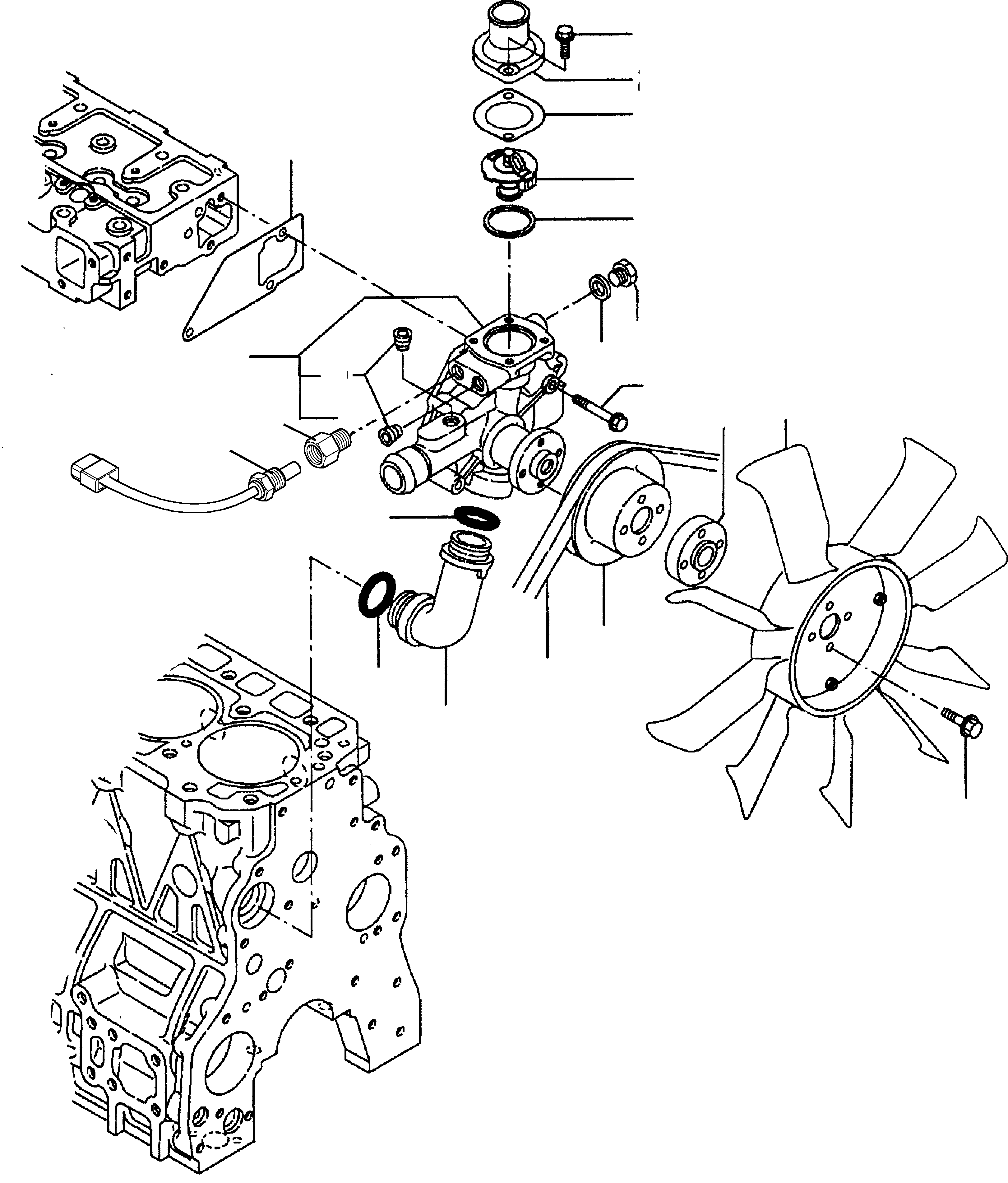 WATER PUMP YM129900-42052 KOMATSU
