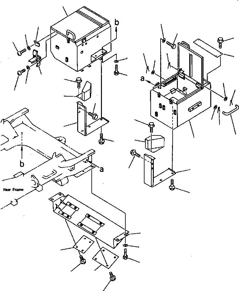 BOX, R. H. BATTERY 427-06-14522 KOMATSU