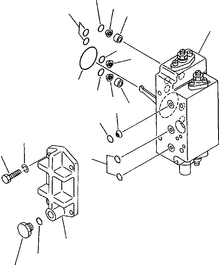 SERVO VALVE ASS'Y,REAR 708-25-66101 KOMATSU