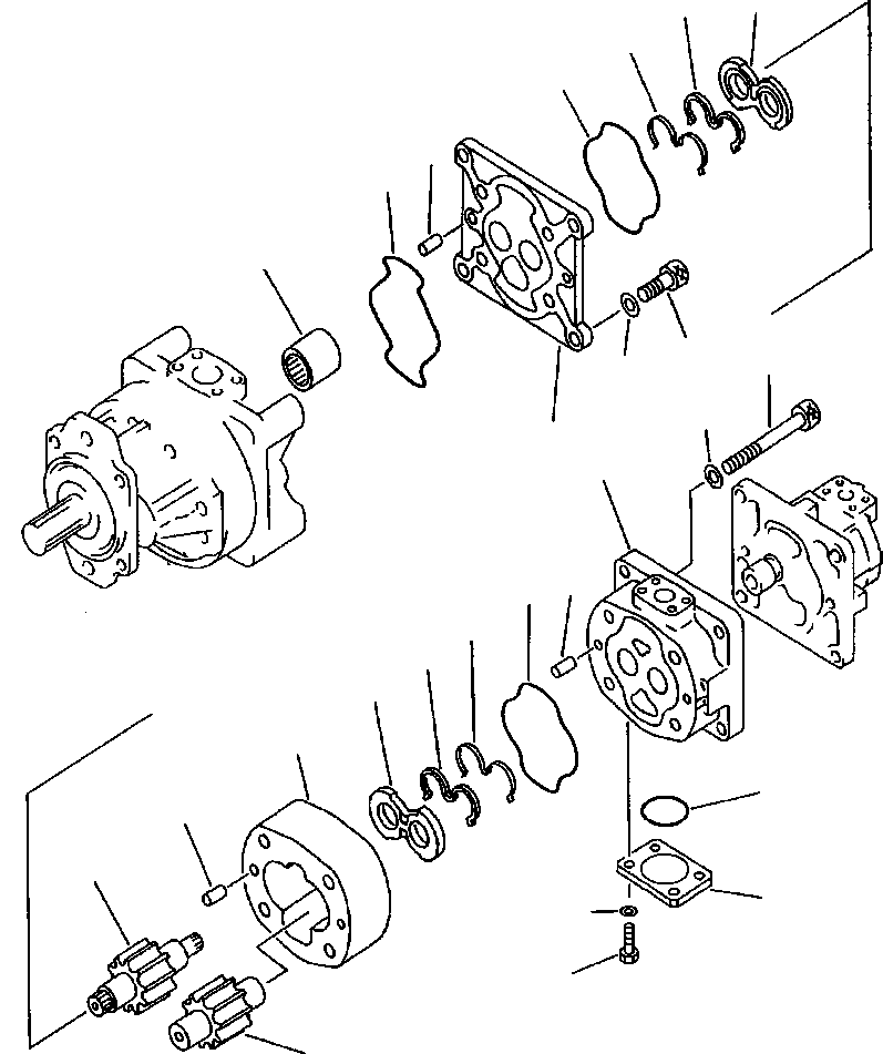 PUMP ASS'Y,(SAR100) 705-32-40330 KOMATSU